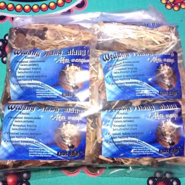 

1PACK/10BKS WEDANG ALANG-ALANG AKAR WANGI REMPAH PALING KOMPLIT JSR KHAS SOLO