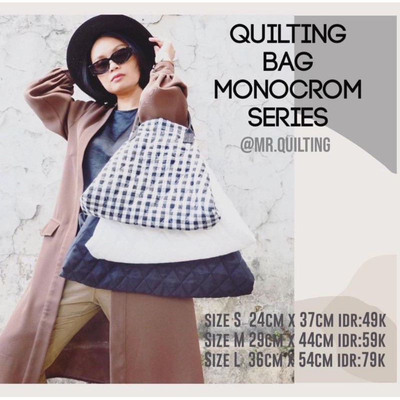 Mr.quilting bag monocrom series