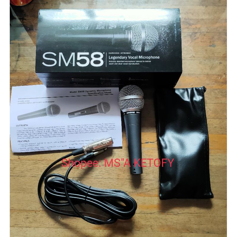 Mic KABEL SHURE SM 58 + DOMPET