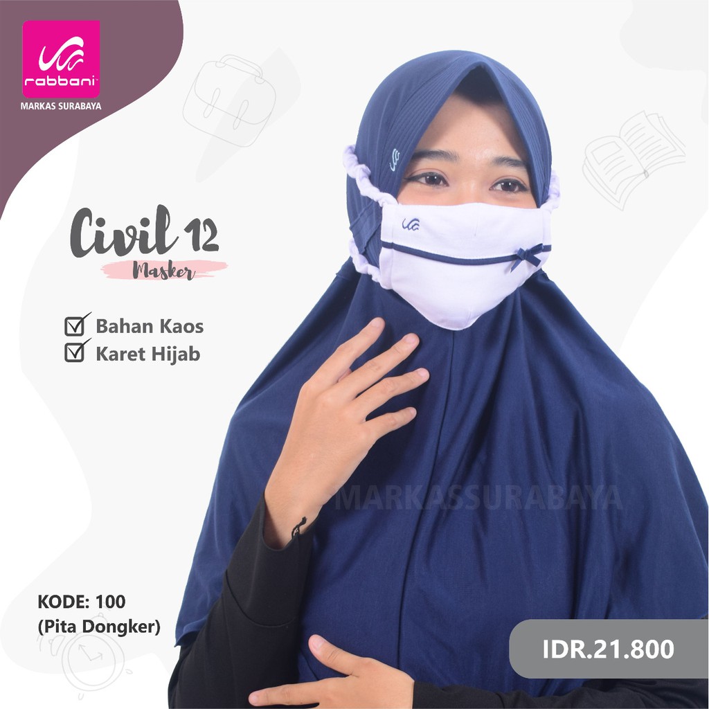 MASKER RABBANI CIVIL 12 - MASKER SEKOLAH RABBANI