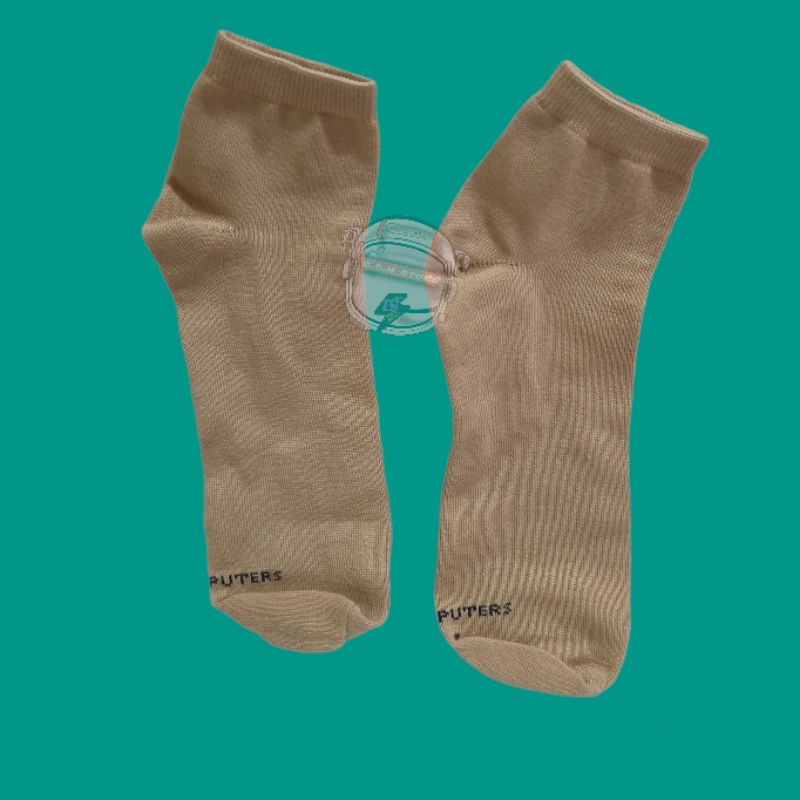 Kaos Kaki Polos Cream Angkle Sock / Kaos Kaki Olahraga Spandex Tebal Unisex