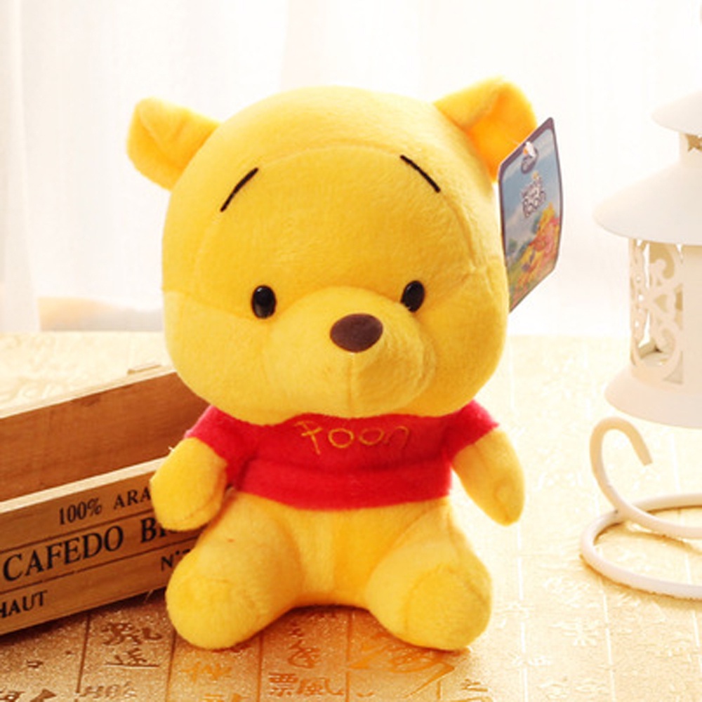 Needway  Birthday Gift Plush Dolls Cute Stuffed Toys Winnie the Pooh Bear Stuffed Animals Ddonker Pendant 12-18cm Keychain Pig Tigger