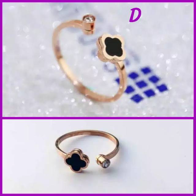 Cincin imut titanium asli anti karat size 6-7-8 SZ