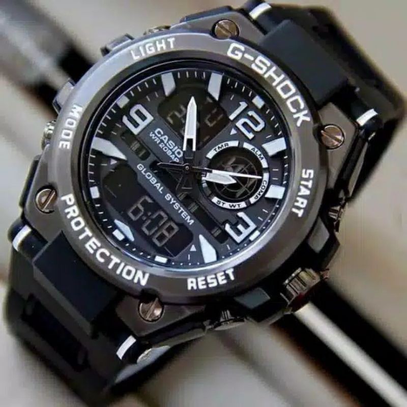 JAM TANGAN PRIA KEPALA BESI G-SHOCK CASIO GST 8600 METAL