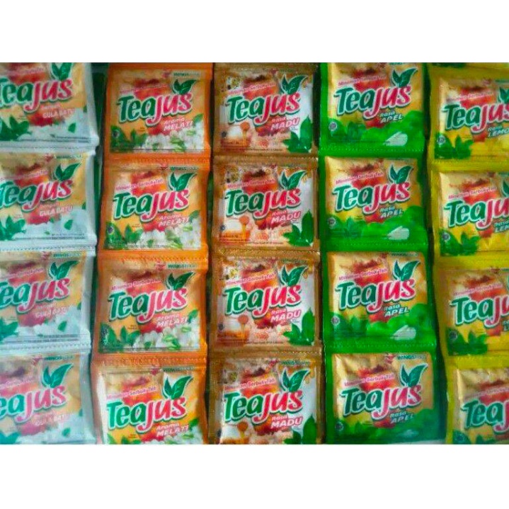 

Teajus Tea Jus Gula Batu Melati Lemon Madu Apel 8G 1 Renceng Isi 10 Sachet All Variant