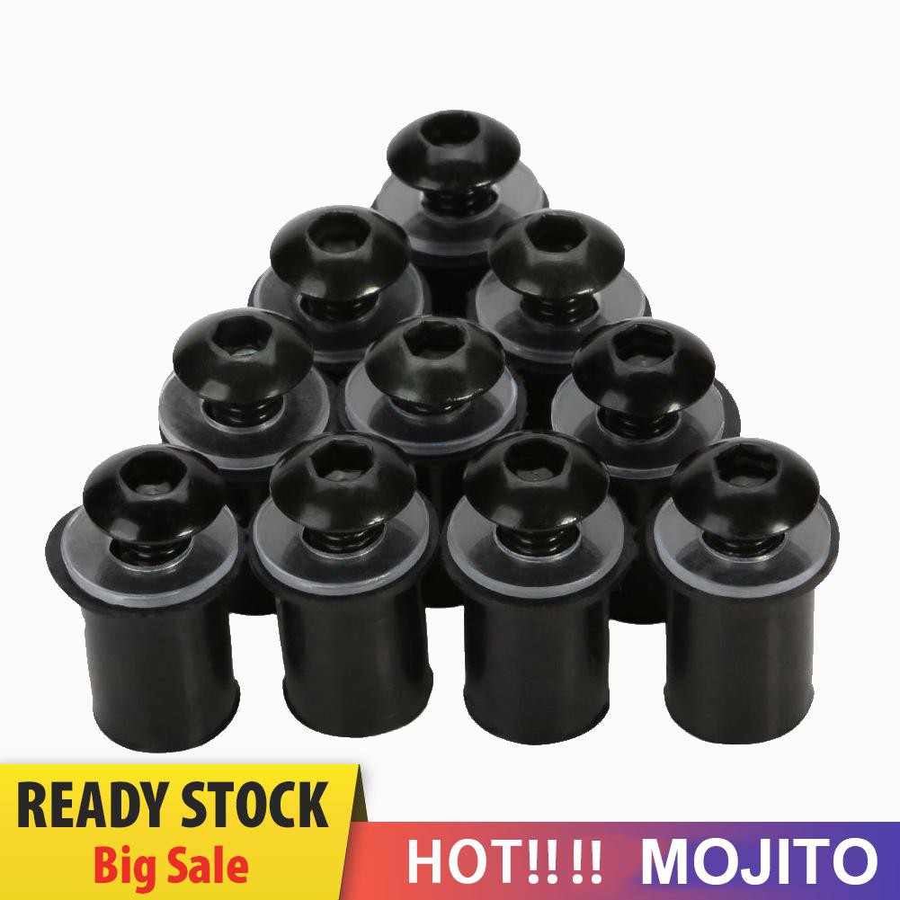 Mojito 10pcs Baut Kaca Depan Motor 5mm / 0.20in