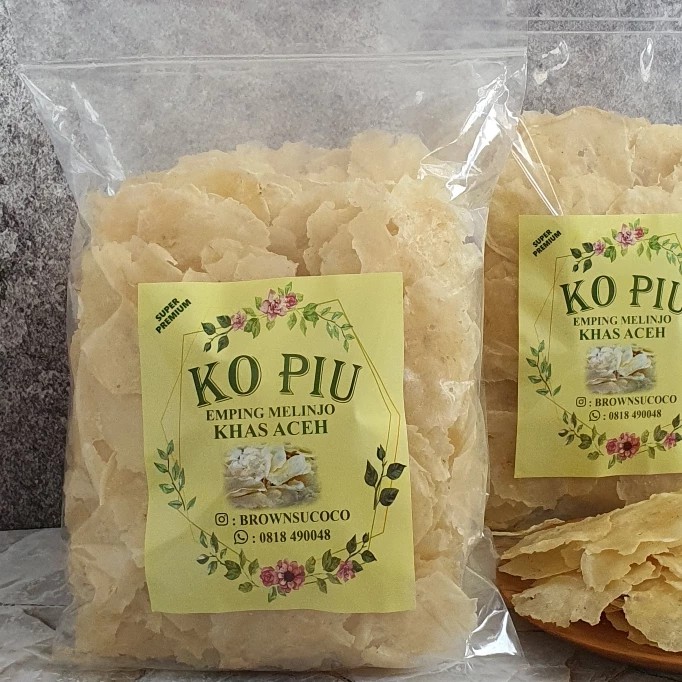 

Emping Aceh Ko Piu Super Premium (6 s/d 7 cm) 500gr