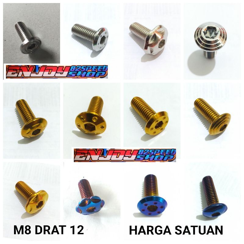 Baut Pb Probolt Disc piringan Cakram Copy Heng Universal ( harga satuan )