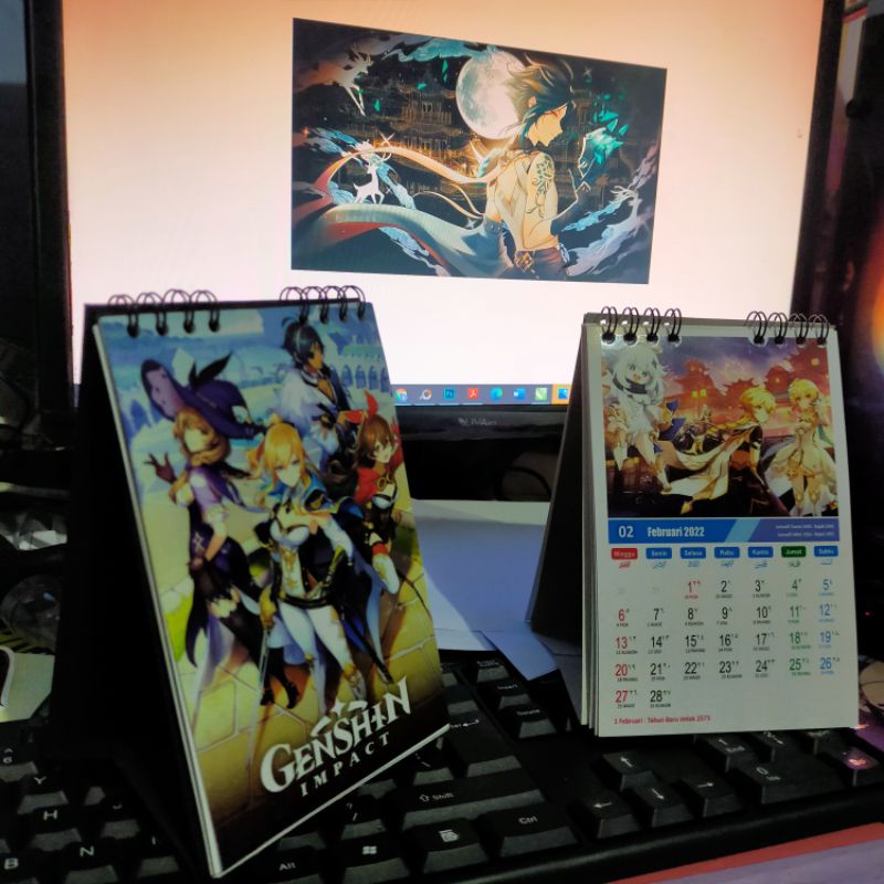 

Kalender GENSHIN IMPACT/kalender duduk/kalender meja 2025