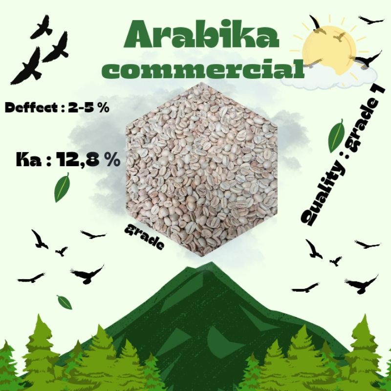 

green Bean / biji kopi Arabika Aceh Gayo - Commercial grade