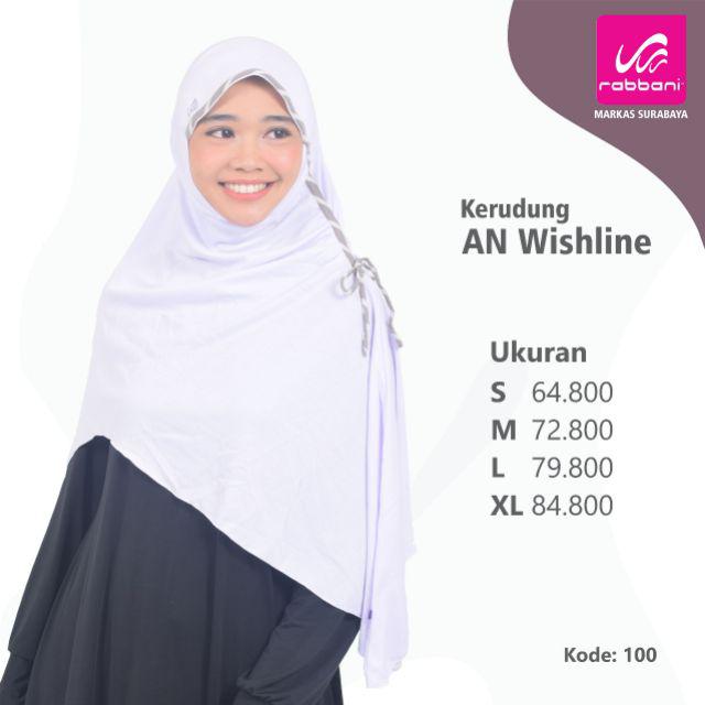 Obral! Kerudung Instan Rabbani Wishline (kaos)-Putih