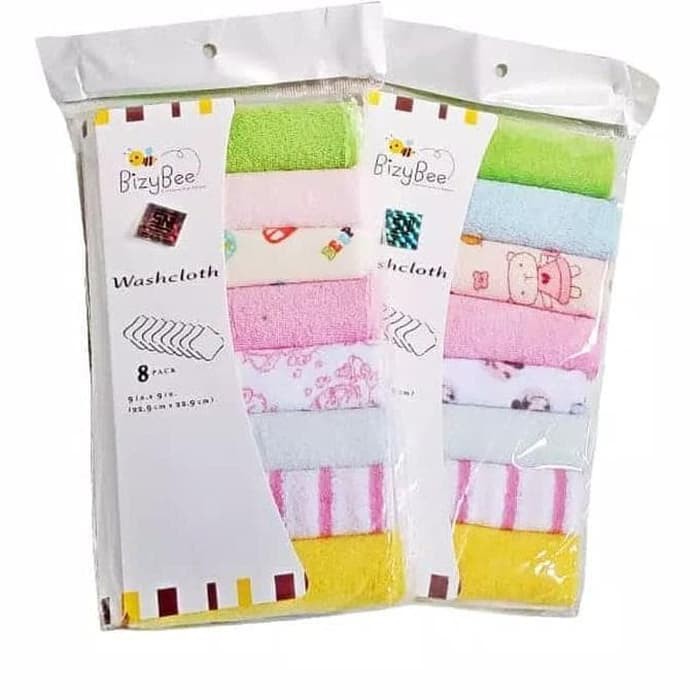 Sapu Tangan Bayi Katun Gerber Bizy Bee - Waslap Bayi - Celemek Bayi Wash Cloth - Washlap Bayi