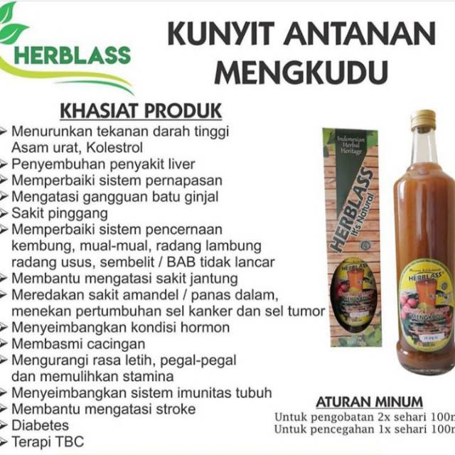 

HERBLASS KUNYIT ANTANAN MENGKUDU