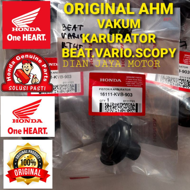 Karet Vakum Karburator Original Honda Genuine Parts KVB Beat Vario Scoopy Original AHM Karet Pakum V