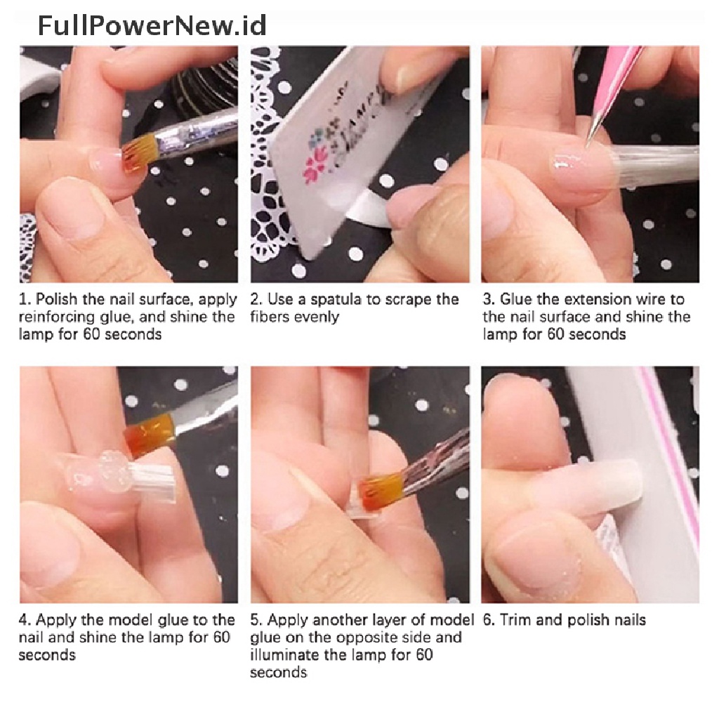 (Full) Kuku Palsu Akrilik Fiberglass Untuk Nail Art