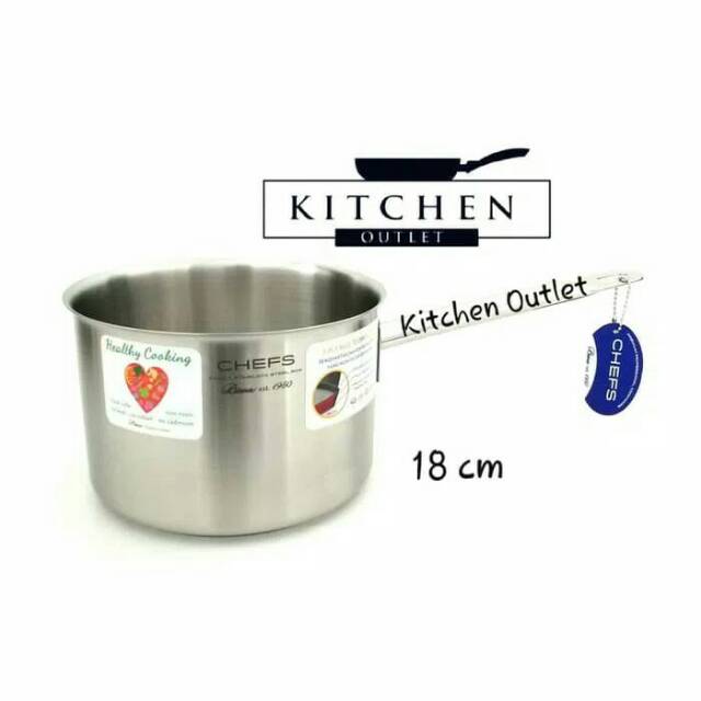  Panci  Bima  Chefs Deep Saucepan 18Cm Stainless steel 304 