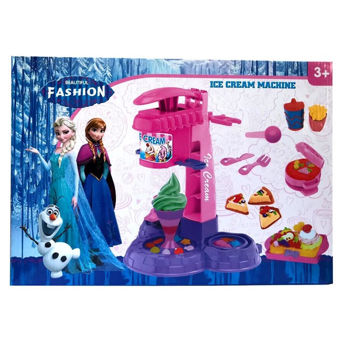 DOUGH ICE CREAM MAKER PUTRI SALJU | MAINAN LILIN MESIN ES KRIM