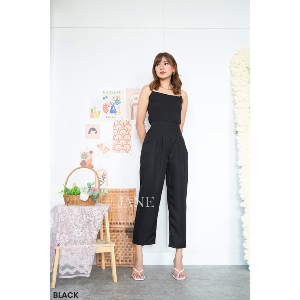 JANE COLLECTION || Celana Panjang Kantor Casual Celana Kulot Longpants Sasa