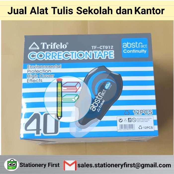 

Lucu Correction Tape 40M Tf-Ct912 Trifelo Ecer Limited