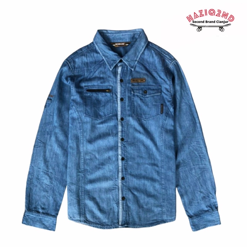 KEMEJA DENIM BLACK YAK