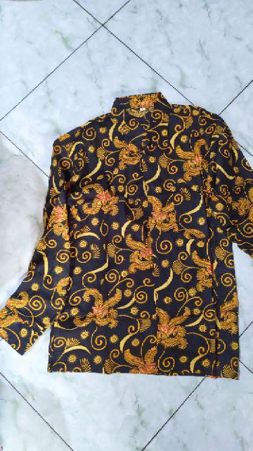 Bswart Batik Hrb026 Kenongo Hem Pendek Padi Pekalongan M L Xl Batik Pria Murah Modern Grosir