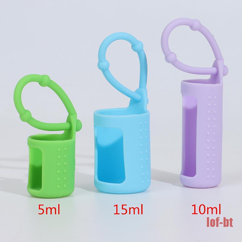 Lof-bt 6pcs / Set Casing Pelindung Botol Minyak Esensial 5 / 15 / 10ml Bahan Silikon Untuk Travel