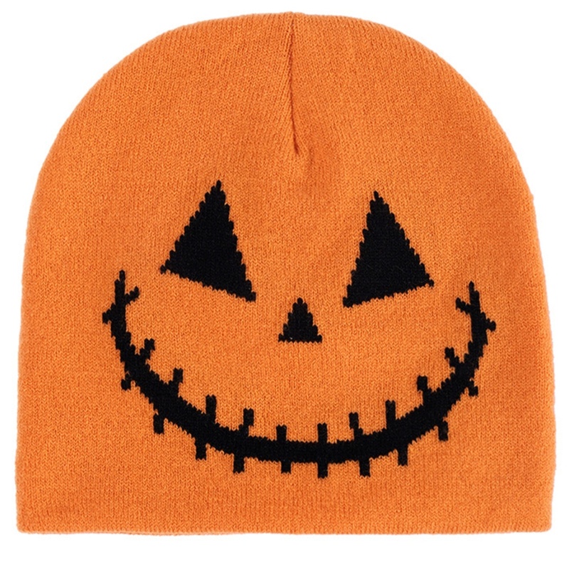 Topi Beanie Rajut Musim Dingin Untuk Dekorasi Halloween