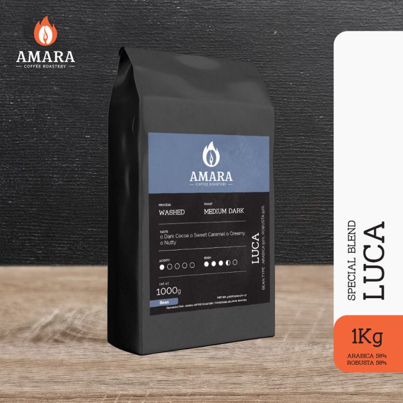 

Amara Special Blend - Luca 1KG - Arabica 50% Robusta 50%