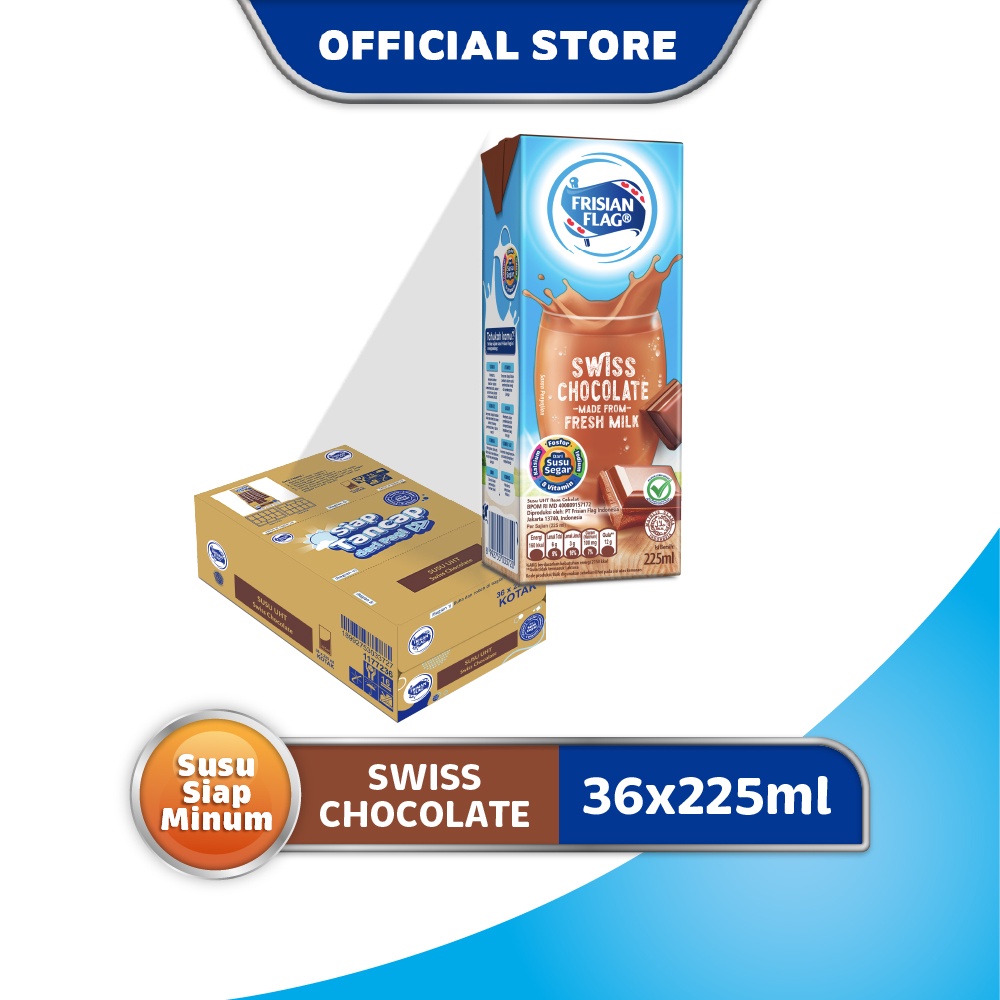 

Frisian Flag UHTM Chocolate Carton Pack 36x225ml