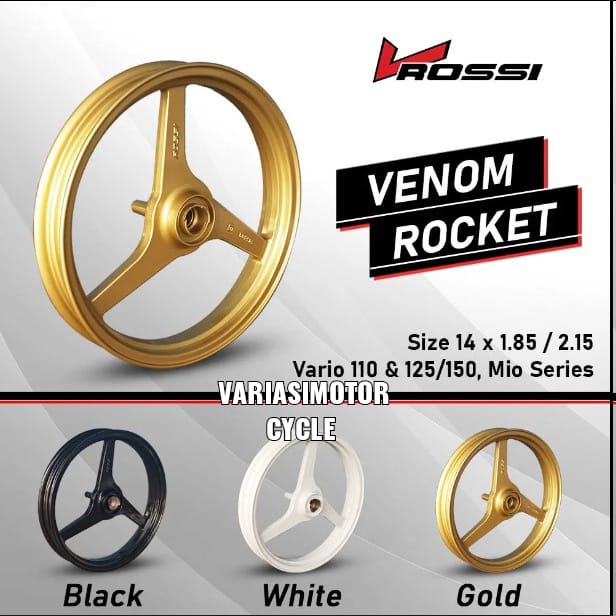 VROSSI VELG ROSSI VENOM  ROCKET PALANG 3 DAYTONA XEON 125 / MIO M3 / FINO / VARIO 125 / vario 150