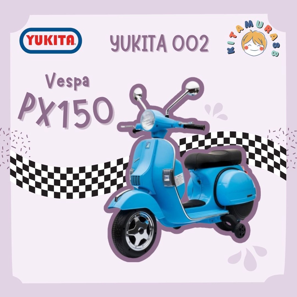 Mainan Maenan Anak - Motor Aki VESPA PX150 - YUKITA 002