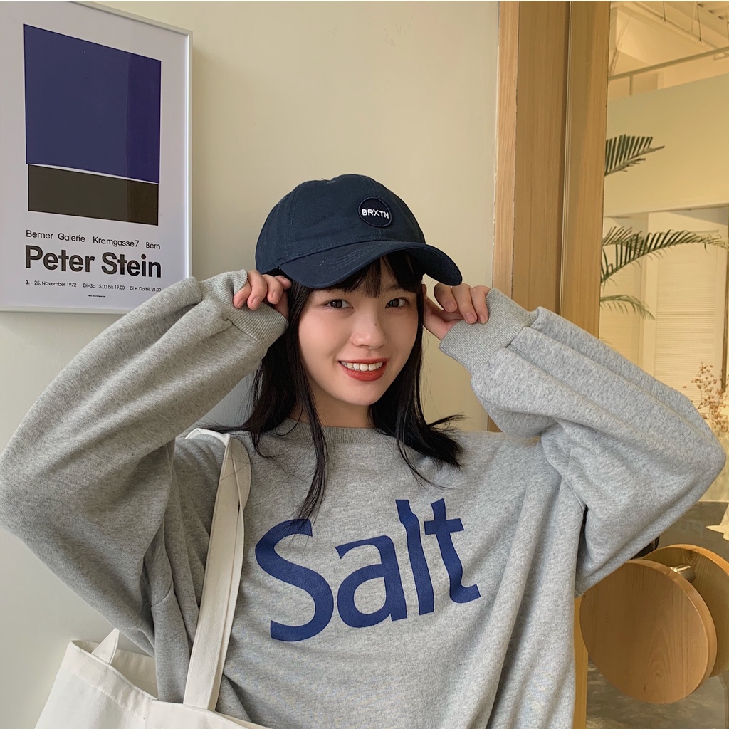 Letter Patch Soft Top Baseball Cap Trendy Korean Version