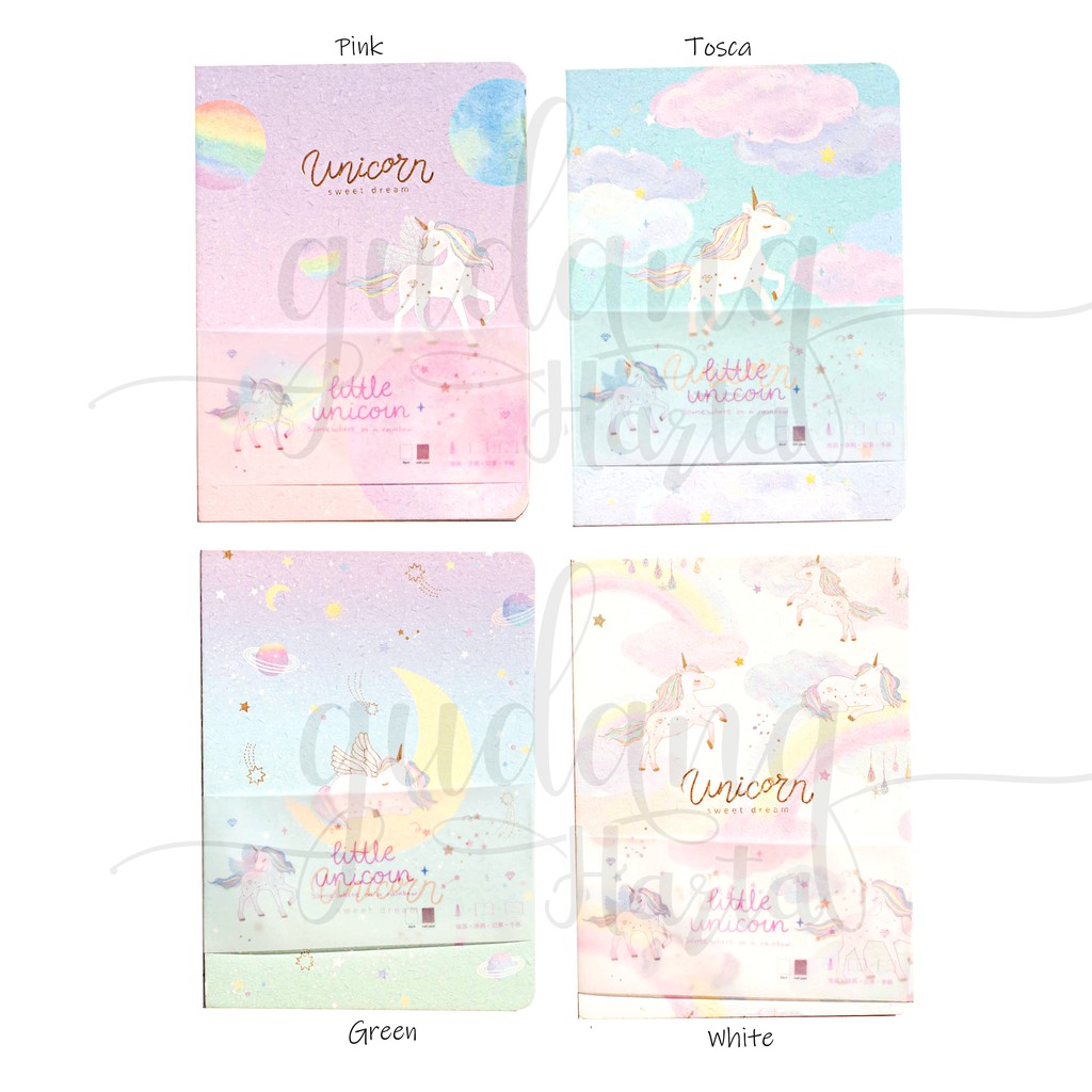 Notebook Unicorn Moon Buku Tulis Bergaris Unik Notes GH 308299