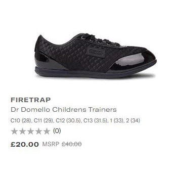 sepatu Firetrap Dr Domello anak