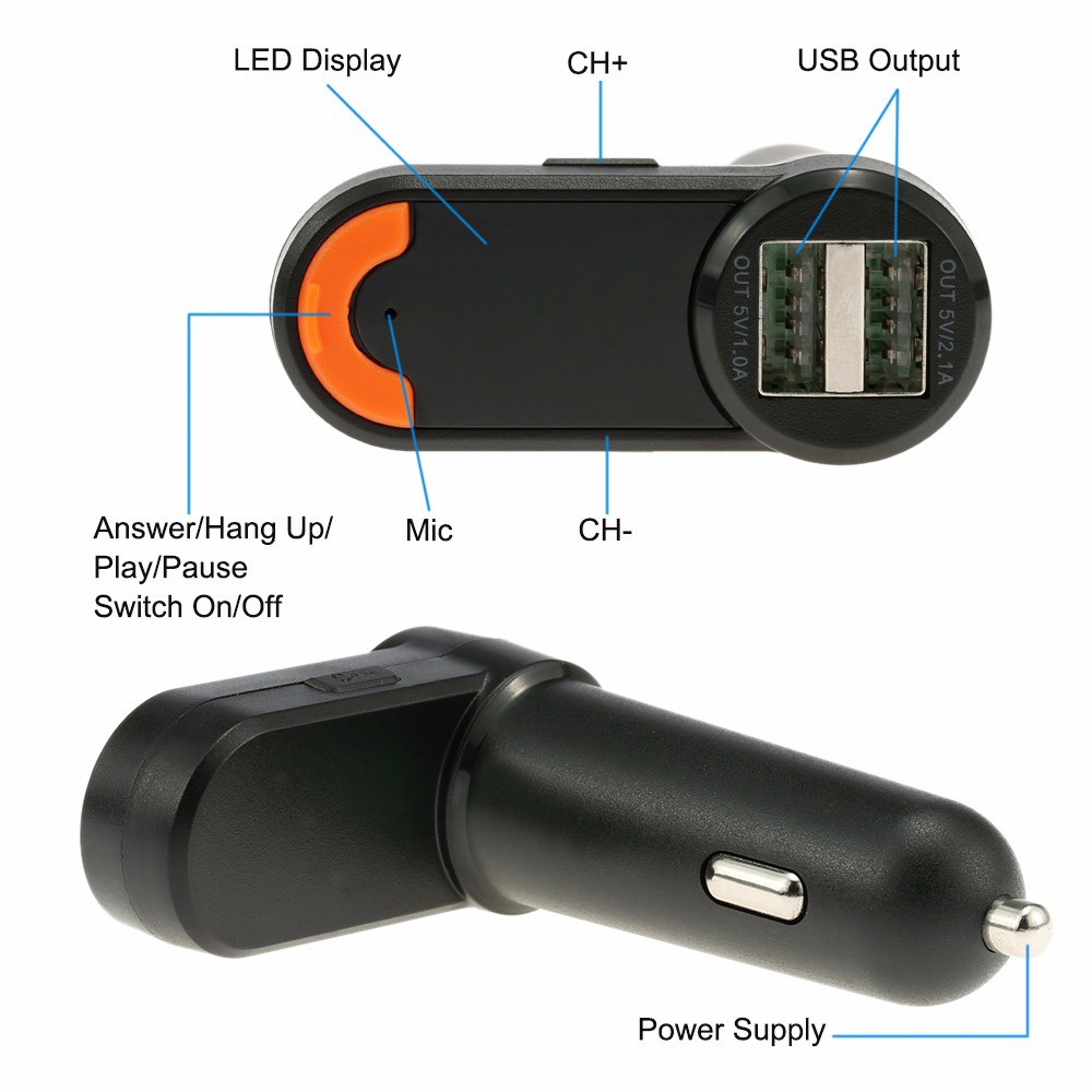 FM Modulator Bluetooth Modulator FM Modulator Bluetooth Car BC11