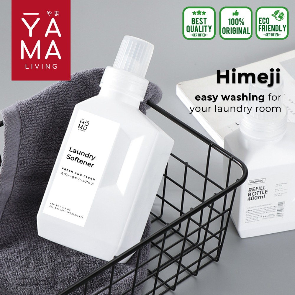 YAMA HIMEJI Botol Tempat Detergent Softener Laundry 600 1000 ml