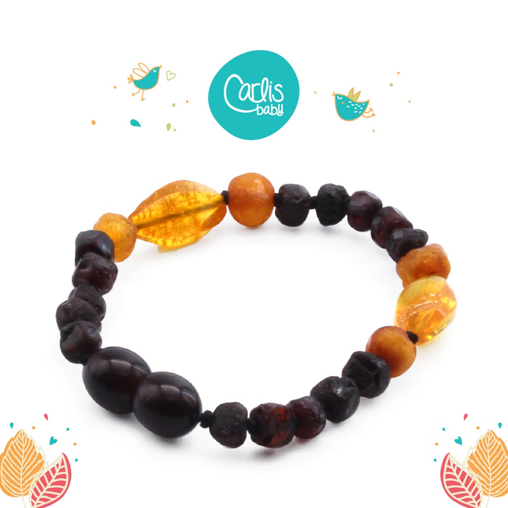 CE137 Gelang Amber Tumbuh Gigi Bayi By Carlis Baby