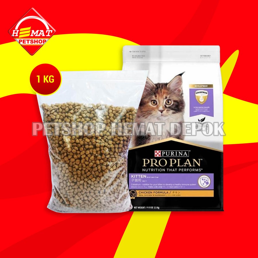 Cat Food / Makanan Kucing - Pro Plan Kitten Repacking 1 Kg