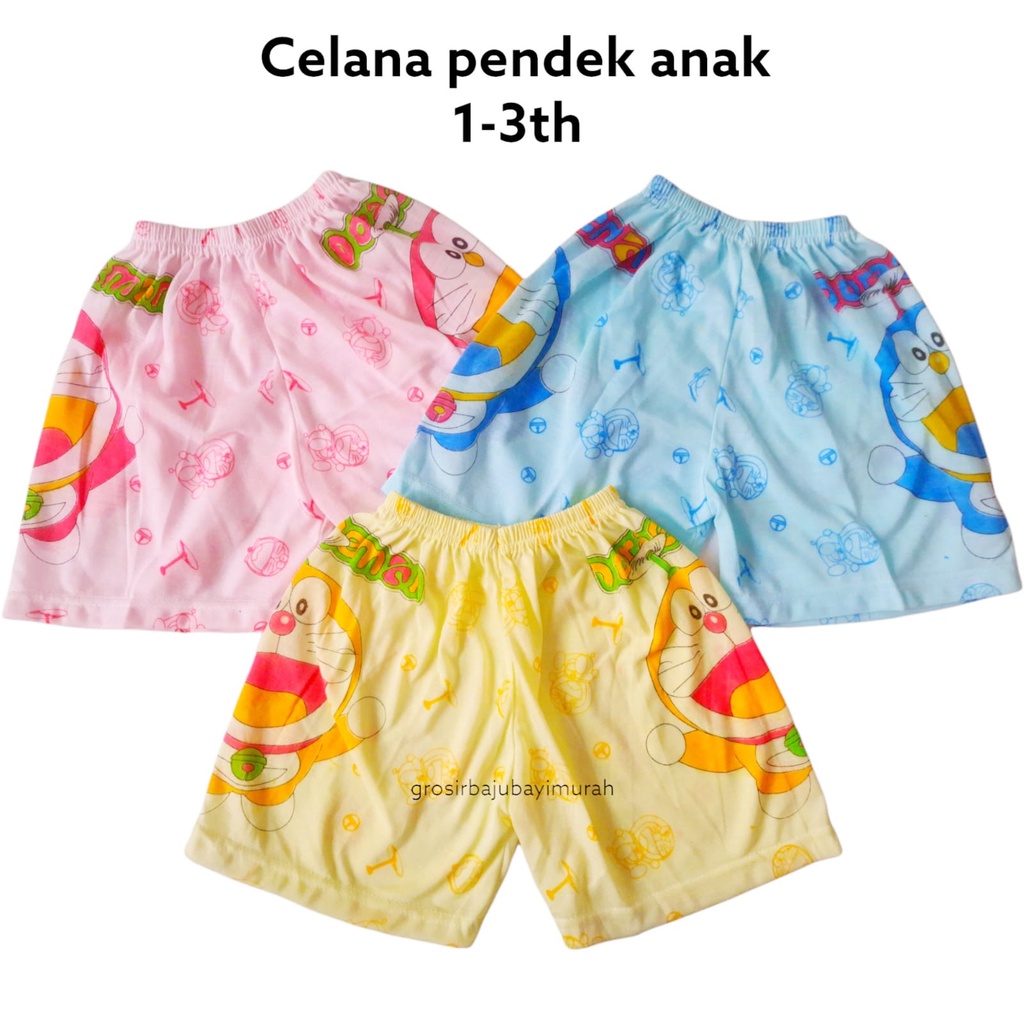 celana pendek anak 1-3 th DORAEMON