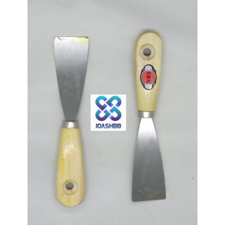 Kape Plat Gagang Kayu 1 1/2&quot; inch / Scraper / Pisau Dempul