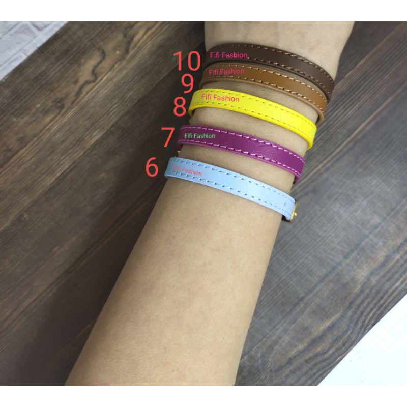 Fifi Fashion Gelang Tali Kulit Untuk Charm Liontin Mainan Pandora 12#