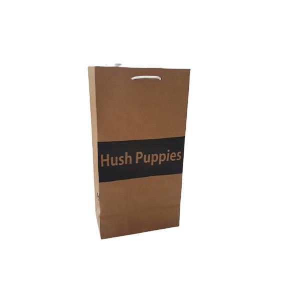 

papper bag hush puppies ukuran 16,5 x 31cm kantong kertas cocok untuk sandal tas souvenir tas kertas