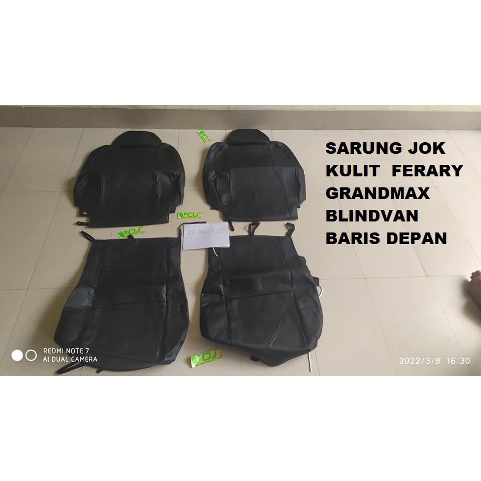 SARUNG JOK KULIT FERARY GRANDMAX BLINDVAN BARIS DEPAN DAN GRANDMAX PICKUP