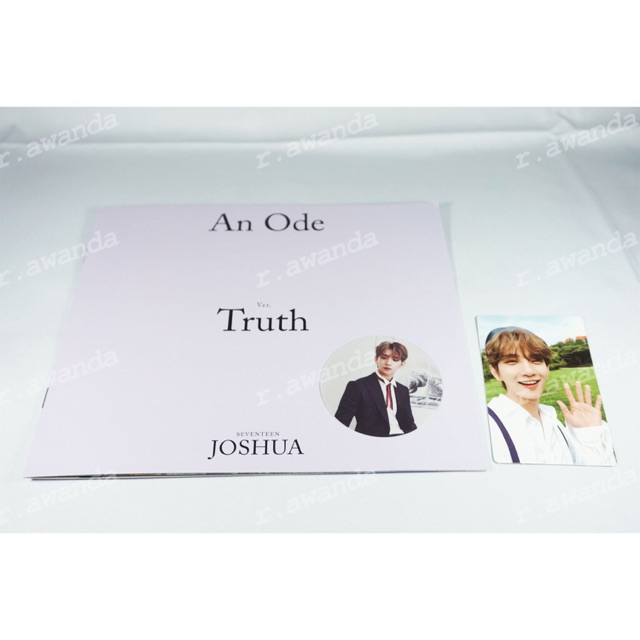 SEVENTEEN JOSHUA STIKER Truth ver. an Ode