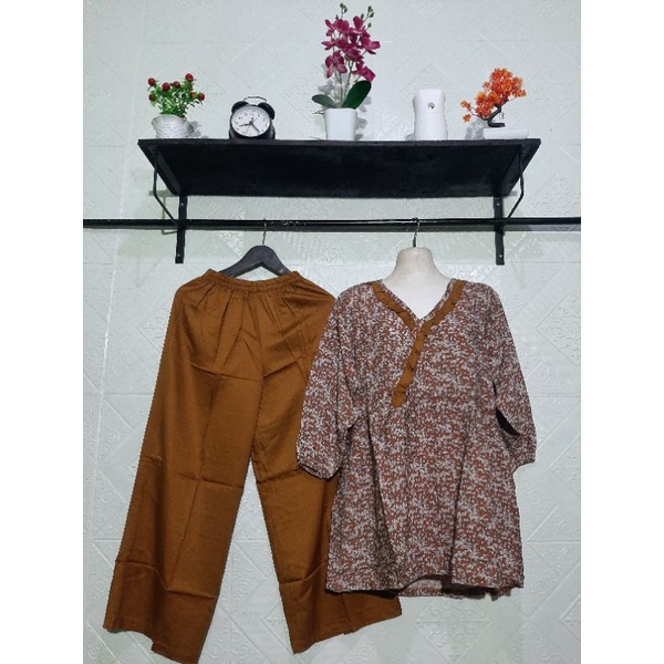 SET QUEEN BY ARSYLA//ONE SET ARSYLA RAYON TWILL//SETELAN ANDIN KOTAK LENGAN PANJANG