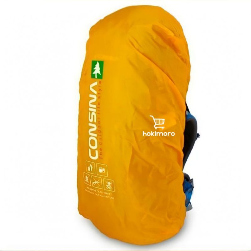 RAIN COVER/COVER BAG/PELINDUNG TAS 15L,20L,40L, 60L,80L CONSINA