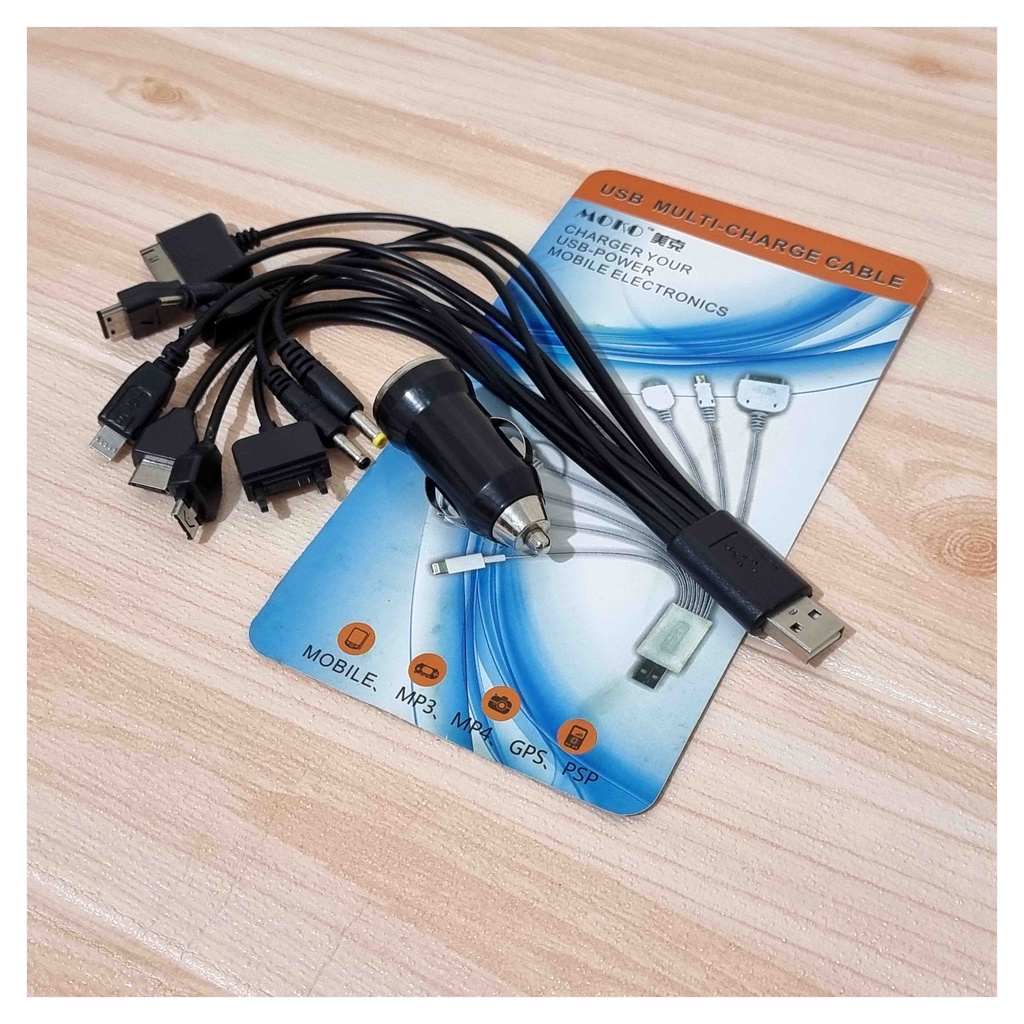 USB Colokan Rokok Mobil Charger 10 in One DC 12-24V Mobil Truk Bus
