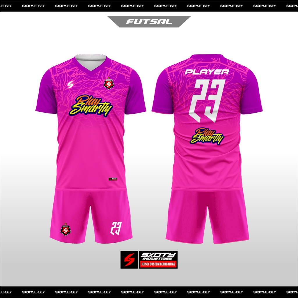 JERSEY BOLA FUTSAL CUSTOM NAMA LOGO dan sponsor ( BISA ORDER SATUAN)
