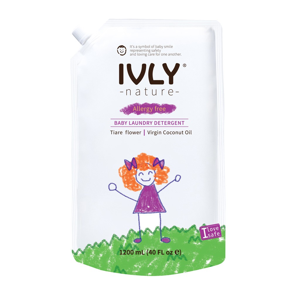 Ivly Nature - Baby Laundry Detergent 1200ml - Tiare Flower &amp; VCO