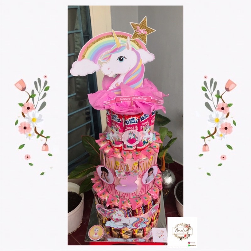 SNACK TOWER UNICORN 3 tingkat 120k